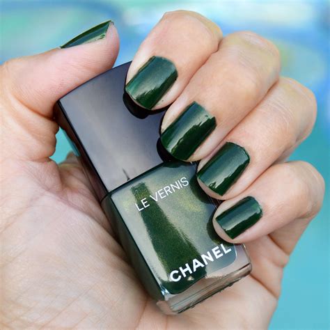 chanel dark green nail polish|Chanel nail polish colour chart.